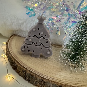 Karácsonyfa Gyertya - Barna - otthon & életmód - gyertya, illat, aroma - gyertya - Meska.hu