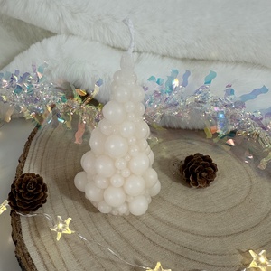 Karácsonyi Mézeskalács Gyertya - Fekete, Otthon & Életmód, Gyertya, illat, aroma, Gyertya, Gyertya-, mécseskészítés, MESKA