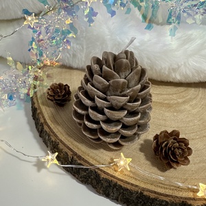 Toboz Szójaviasz Gyertya - Barna - Meska.hu