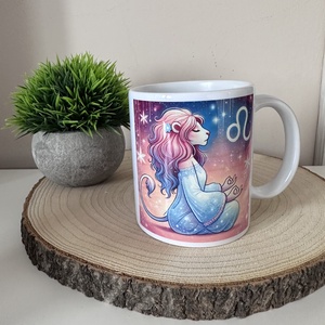 Kerámia Bögre - Oroszlán Horoszkóp - otthon & életmód - konyhafelszerelés, tálalás - tálalás - bögre & csésze - Meska.hu