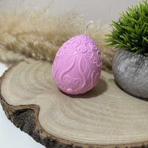 Húsvéti Nyuszis Tojás Henger Gyertya - Rózsaszín - otthon & életmód - gyertya, illat, aroma - gyertya - Meska.hu