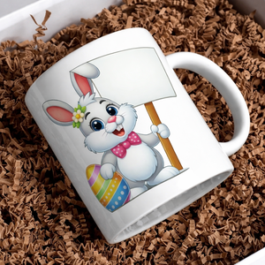 Egyedi névvel ellátott húsvéti nyuszis bögre - otthon & életmód - konyhafelszerelés, tálalás - tálalás - bögre & csésze - Meska.hu