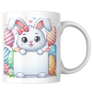 Egyedi névvel ellátott húsvéti nyuszis bögre - otthon & életmód - konyhafelszerelés, tálalás - tálalás - bögre & csésze - Meska.hu