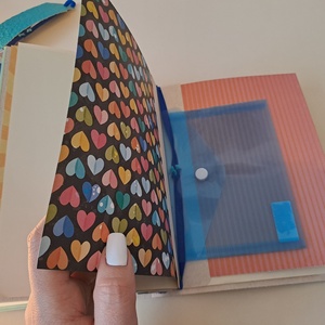 Utazási napló -  Uti napló - Travel Journal -Műbőr borítású - 4 kézzel varrt - Scrapbook desing résszel - otthon & életmód - papír, írószer - jegyzetfüzet & napló - Meska.hu