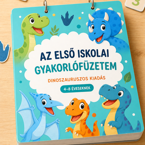 Az első iskolai gyakorlófüzetem, munkafüzetem - Dínós kiadás, Játék & Sport, Készségfejlesztő és Logikai játék, Oktató játékok, , MESKA