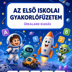 Az első iskolai gyakorlófüzetem, munkafüzetem � Űrkaland, Játék & Sport, Készségfejlesztő és Logikai játék, Logikai játékok, Fotó, grafika, rajz, illusztráció, MESKA