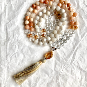 Aventurin és achát ásvány nyaklánc - ékszer - nyaklánc - bogyós nyaklánc - Meska.hu