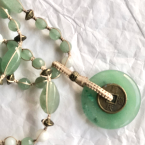 Zen női ásvány nyaklánc  - ékszer - nyaklánc - gyöngyös nyaklánc - Meska.hu