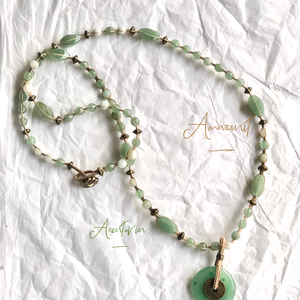 Zen női ásvány nyaklánc  - ékszer - nyaklánc - gyöngyös nyaklánc - Meska.hu