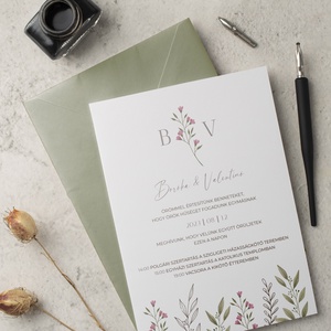 Esküvői logózott címke, Boróka - esküvő - meghívó & kártya - meghívó - Meska.hu