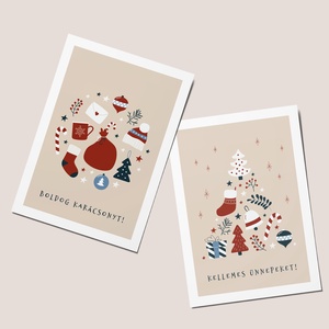 Karácsonyi képeslap, ünnepi üdvözlőlap, organic - karácsony - karácsonyi ajándékozás - karácsonyi képeslap, üdvözlőlap, ajándékkísérő - Meska.hu
