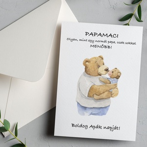 Vicces Apák napi ajándék papának, nagypapának, képeslap, Otthon & Életmód, Papír, írószer, Képeslap, üdvözlőlap, Ajándékozás kellékei, Fotó, grafika, rajz, illusztráció, MESKA