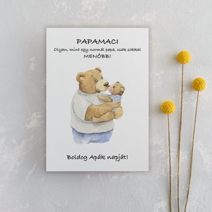 Vicces Apák napi ajándék papának, nagypapának, képeslap - otthon & életmód - papír, írószer - ajándékozás kellékei - képeslap, üdvözlőlap - Meska.hu