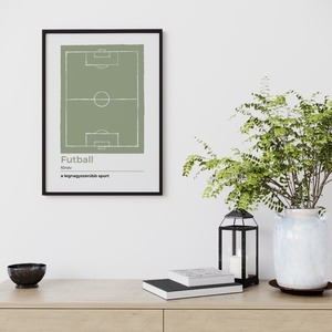 Futball poszter, futballpálya falikép, focis ajándék - otthon & életmód - dekoráció - kép & falikép - poszter - Meska.hu