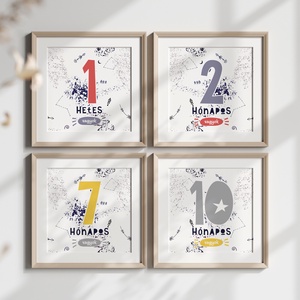 Univerzum mérföldkő kártyacsomag, Little Star baba box 26 db lapos - játék & sport - babalátogató ajándékcsomag - Meska.hu