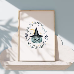 Halloween falikép, tök poszter, őszi kép - otthon & életmód - dekoráció - halloween - halloweeni dekoráció - Meska.hu