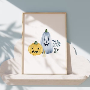 Halloween falikép, tök poszter, őszi kép - otthon & életmód - dekoráció - halloween - halloweeni dekoráció - Meska.hu