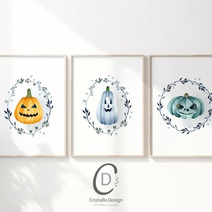 Halloween falikép, tök poszter, őszi kép - otthon & életmód - dekoráció - halloween - halloweeni dekoráció - Meska.hu