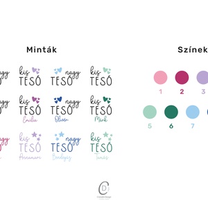 Testvérpáros póló és body szett, bababejelentő, személyre szoló ajándék - ruha & divat - babaruha & gyerekruha - body - Meska.hu