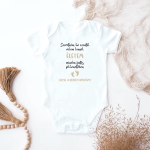 Keresztszülő felkérő baba body - ruha & divat - babaruha & gyerekruha - body - Meska.hu