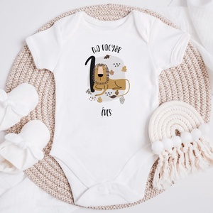 Születésnapra oroszlános ajándék, szafari állatos baba body - ruha & divat - babaruha & gyerekruha - body - Meska.hu