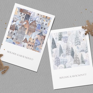 Wintertale karácsonyi képeslap, üdvözlőlap - karácsony - karácsonyi ajándékozás - karácsonyi képeslap, üdvözlőlap, ajándékkísérő - Meska.hu