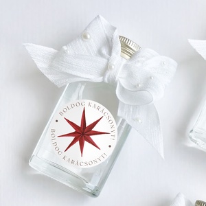 Ornament karácsonyi köszönőajándék matrica, gyertya körmatrica, borítékzáró matrica - otthon & életmód - papír, írószer - matrica, matrica csomag - Meska.hu