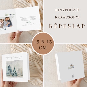 Fényképes karácsonyi képeslap, családi üdvözlőlap, greenery ajándékkísérő - karácsony - karácsonyi ajándékozás - karácsonyi képeslap, üdvözlőlap, ajándékkísérő - Meska.hu