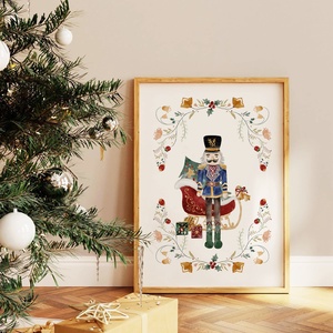 Diótörő karácsonyi falikép, poszter, dekoráció - karácsony - karácsonyi lakásdekoráció - karácsonyi lakásdíszek - Meska.hu