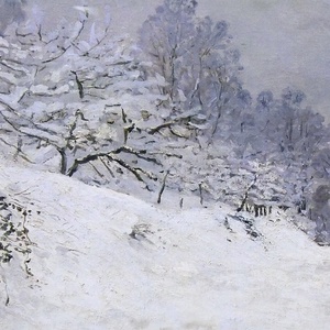 Monet festmény, karácsonyi dekoráció, Samsung Frame TV kép, digitális - karácsony - karácsonyi lakásdekoráció - karácsonyi lakásdíszek - Meska.hu