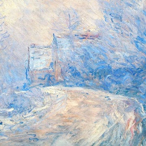 Monet festmény, karácsonyi dekoráció, Samsung Frame TV kép, digitális - karácsony - karácsonyi lakásdekoráció - karácsonyi lakásdíszek - Meska.hu