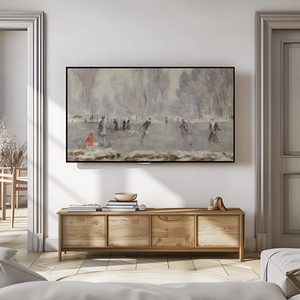Henry Déziré festmény, karácsonyi dekoráció, Samsung The Frame TV kép, digitális kép, Karácsony, Karácsonyi lakásdekoráció, Karácsonyi lakásdíszek, Fotó, grafika, rajz, illusztráció, MESKA