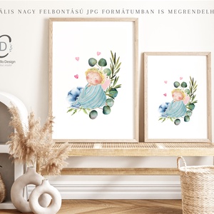 Tavasz tündér falikép, poszter, gyerekszoba dekoráció - otthon & életmód - dekoráció - kép & falikép - poszter - Meska.hu