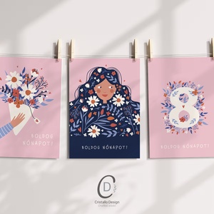 Nőnapi üdvözlőkártya, képeslap, ajándékkísérő szett 3 db - otthon & életmód - papír, írószer - ajándékozás kellékei - képeslap, üdvözlőlap - Meska.hu Nőnapi üdvözlőkártya, képeslap, ajándékkísérő szett 3 db - otthon & életmód - papír, írószer - ajándékozás kellékei - képeslap, üdvözlőlap - Meska.hu