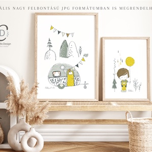 Kisfiú lufival falikép, skandináv poszter, gyerekszoba falikép szett 3 db - otthon & életmód - babaszoba, gyerekszoba - babaszoba kép - Meska.hu
