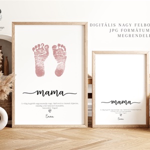 Legjobb nagymama vagy nagypapa, anyák és apák napi ajándék, megérkeztem baba poszter - otthon & életmód - dekoráció - kép & falikép - poszter - Meska.hu