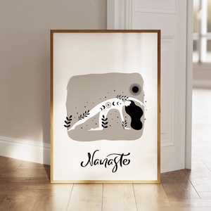 Jógapóz poszter, jóga motivációs kép, jógastúdió fali dekoráció, Otthon & Életmód, Babaszoba, gyerekszoba, Babaszoba kép, Fotó, grafika, rajz, illusztráció, Papírművészet, MESKA