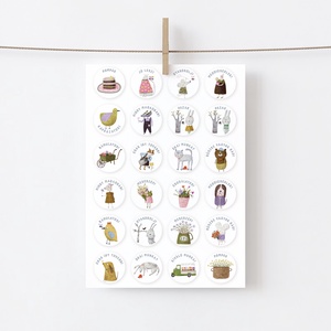 Motivációs matrica, tanár ajándék, iskolai jutalmazó matrica szett 24 db - otthon & életmód - papír, írószer - matrica, matrica csomag - Meska.hu