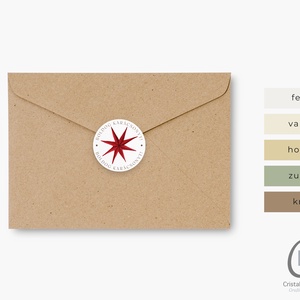 Ornament karácsonyi köszönőajándék matrica, gyertya körmatrica, borítékzáró matrica - otthon & életmód - papír, írószer - matrica, matrica csomag - Meska.hu