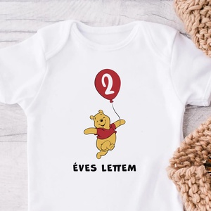 Micimackós születésnapi baba body - Meska.hu