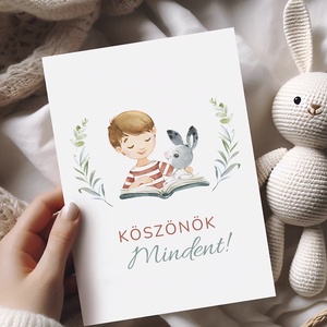 Köszönőajándék kártya óvónéniknek, dadusoknak, ballagásra búcsúajándék, ajándékkísérő, képeslap, Otthon & Életmód, Papír, írószer, Ajándékozás kellékei, Képeslap, üdvözlőlap, Fotó, grafika, rajz, illusztráció, Papírművészet, MESKA