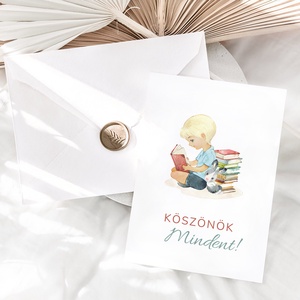 Köszönőajándék kártya óvónéniknek, dadusoknak, ballagásra búcsúajándék, ajándékkísérő, képeslap - otthon & életmód - papír, írószer - ajándékozás kellékei - képeslap, üdvözlőlap - Meska.hu