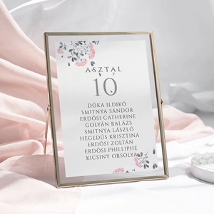 Berry ültetési rend, esküvői kártya szett 9 db, Esküvő, Meghívó & Kártya, Ültetési rend, Fotó, grafika, rajz, illusztráció, Papírművészet, MESKA