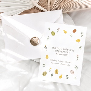 Húsvéti képeslap, nyuszis üdvözlőlapok, ajándékkísérő szett 3 db - otthon & életmód - papír, írószer - ajándékozás kellékei - ajándékkísérő - Meska.hu