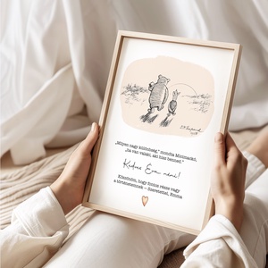 Micimackós, köszönőajándék, ballagásra ajándék képeslap, poszter - otthon & életmód - papír, írószer - ajándékozás kellékei - képeslap, üdvözlőlap - Meska.hu