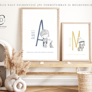 Betű falikép, monogramos babaszoba dekoráció, megérkeztem, keresztelő ajándék - otthon & életmód - dekoráció - fali és függő dekoráció - betű & név - Meska.hu