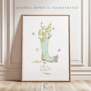 Cicás falikép, poszter, gyerekszoba dekoráció szett 3 db, Otthon & Életmód, Babaszoba, gyerekszoba, Babaszoba kép, Fotó, grafika, rajz, illusztráció, Papírművészet, MESKA