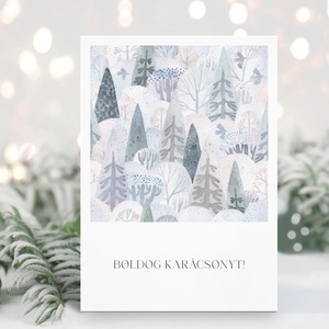 Wintertale karácsonyi képeslap, üdvözlőlap, ajándékkísérő szett 3 db - karácsony - karácsonyi ajándékozás - karácsonyi képeslap, üdvözlőlap, ajándékkísérő - Meska.hu