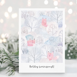 Wintertale karácsonyi képeslap, üdvözlőlap, ajándékkísérő szett 3 db - karácsony - karácsonyi ajándékozás - karácsonyi képeslap, üdvözlőlap, ajándékkísérő - Meska.hu