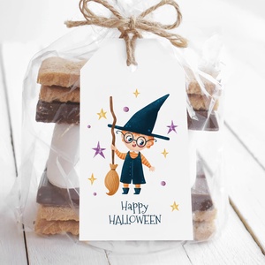 Halloween ajándékkísérő kártyacsomag, Harry Potter ajándékátadó címke szett 4 db - otthon & életmód - dekoráció - halloween - halloweeni meghívó, képeslap, ajándékkísérő - Meska.hu
